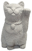 big garden maneki neko lucky cat sculpture