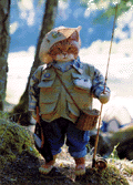 fishing cat doll